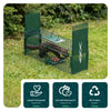Piege pour animaux vivants cage trappe en metal 60x18x25cm vert - vounat.shop