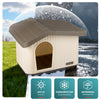 Maison pour chat chien plastique interieur exterieur 60x51x41cm Beige - vounat.shop