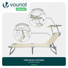 Transat pare soleil Lot de 2 pcs Beige - vounat.shop