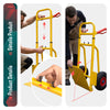 Diable pliant chariot de transport avec roue pneumatique charge 200kg jaune - vounat.shop