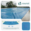Bache piscine rectangulaire en Polyethylene 160 gr/m2 8x14m Bleue foncé - vounat.shop