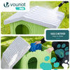 Maison pour chat chien plastique interieur exterieur 75x63x51cm Vert - vounat.shop