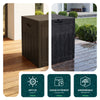 Coffre de Rangement Exterieur 126L en PP 56x43x53CM Style Bois Marron - vounat.shop