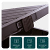 Coffre de Rangement Exterieur 126L en PP avec Système de Verrouillage 56x44x53CM Marron - vounat.shop