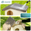 Maison pour chat chien plastique interieur exterieur 60x51x41cm Beige - vounat.shop
