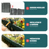 Bordure de jardin plastique PP imitation pierre 20m - vounat.shop