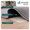 Tapis de salon poils ras doux antiderapant 60x180cm uni gris - vounat.shop
