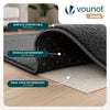 Tapis de salon poils ras doux antiderapant 60x180cm uni anthracite - vounat.shop