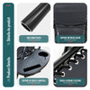 Chaise Longue inclinable en textilene avec porte gobelet et portable Noir Lot de 1 - vounat.shop