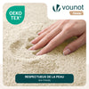 Tapis de salon poils ras doux antiderapant 60x180cm uni beige - vounat.shop