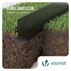 Lot de 35 Bordure de jardin en métal flexible 100x13cm noir - vounat.shop