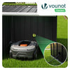 Abri pour robot tondeuse en métal L Noir - vounat.shop
