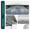 Tonnelle de jardin exterieure pliable avec moustiquaire 3.6x3.6m gris - vounat.shop