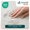 Tapis de salon poils ras doux antiderapant 60x180cm uni crème - vounat.shop