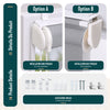 Lot de 2 Store enrouleur jour nuit double 90x150cm Gris - vounat.shop