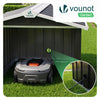 Abri pour robot tondeuse en métal XL Noir - vounat.shop