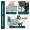 Piege pour animaux vivants cage trappe en metal 100x29x40cm vert - vounat.shop