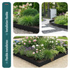 Lot de 10 Bordures de jardin acier galvanise avec pointes ancrages 106x18cm noir - vounat.shop