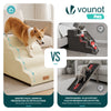 Escalier pour chien et chat en mousse haute densite et housse lavable 72x40x50cm beige - vounat.shop