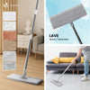 Balai microfibre et Seau Essoreur avec 6 serpillères Réutilisables Balai Plat Double compartiment gris - vounat.shop