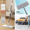 Balai microfibre et Seau Essoreur avec 6 serpillères Réutilisables Balai Plat Double compartiment blanc - vounat.shop