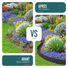 Lot de 10 Bordures de jardin acier galvanise avec pointes ancrages 106x18cm noir - vounat.shop