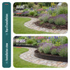 Lot de 35 Bordure de jardin en métal flexible 100x18cm noir - vounat.shop