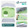 Maison pour chat chien plastique interieur exterieur 75x63x51cm Vert - vounat.shop