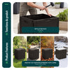 Coffre de Rangement Exterieur 126L en PP 56x43x53CM Style Polyrotin Marron - vounat.shop