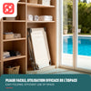 Lot de 2 chaise longue pliante avec pare soleil beige - vounat.shop