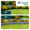 Bordure de jardin plastique PP imitation pierre 15m gris clair