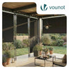 Store vertical sans percage extensible exterieur 200x310cm polyester anthracite - vounat.shop