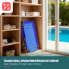 Lot de 2 chaise longue pliante avec pare soleil bleu - vounat.shop