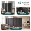 Paravent interieur separateur 6 panneaux autoportant pliable 340 x 30 x 164 cm Anthracite - vounat.shop