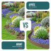 Lot de 10 Bordures de jardin acier galvanise avec pointes ancrages 106x18cm marron - vounat.shop
