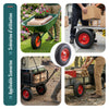 Lot de 4 Roue gonflable robuste 4.80/4.00-8 pour chariot brouette alesage 20mm 400x85mm rouge - vounat.shop