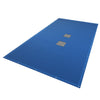 Bache piscine rectangulaire double couche en Polyethylene 160 gr/m2 avec filet ecoulement 4x7m Bleue - vounat.shop