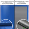 Bache piscine rectangulaire double couche en Polyethylene 160 gr/m2 avec filet ecoulement 6x12m Bleue - vounat.shop