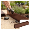 Lot de 35 Bordure de jardin en métal flexible 100x18cm marron - vounat.shop