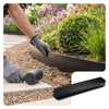 Lot de 35 Bordure de jardin en métal flexible 100x13cm noir - vounat.shop