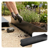 Lot de 35 Bordure de jardin en métal flexible 100x18cm noir - vounat.shop