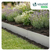 Lot de 35 Bordure de jardin en métal galvanisé flexible 100x18cm - vounat.shop