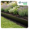 Lot de 35 Bordure de jardin en métal flexible 100x18cm noir - vounat.shop