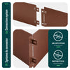 Lot de 35 Bordure de jardin en métal flexible 100x18cm marron - vounat.shop
