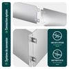 Lot de 35 Bordure de jardin en métal galvanisé flexible 100x18cm - vounat.shop