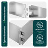 Lot de 35 Bordure de jardin en métal galvanisé flexible 100x13cm - vounat.shop
