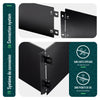 Lot de 35 Bordure de jardin en métal flexible 100x18cm noir - vounat.shop