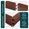 Lot de 35 Bordure de jardin en métal galvanisé flexible 100x13cm marron - vounat.shop