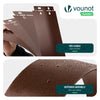 Lot de 35 Bordure de jardin en métal galvanisé flexible 100x13cm marron - vounat.shop