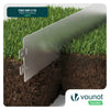 Lot de 35 Bordure de jardin en métal galvanisé flexible 100x13cm - vounat.shop